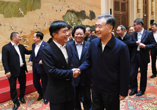 中共中央政治局常委汪洋接见吴一坚总裁 中共中央政治局常委汪洋接见吴一坚总裁